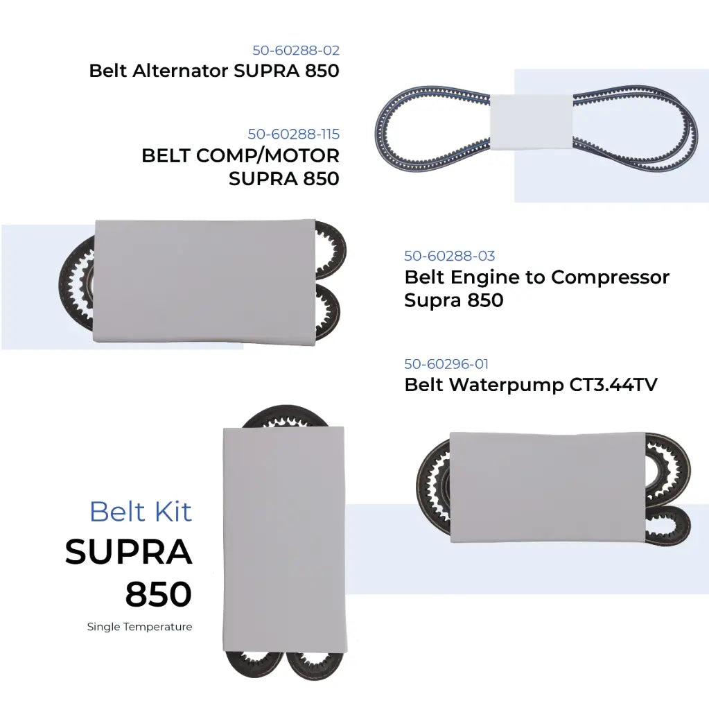 Belt Kit Supra 850 (Single Temperature)