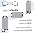 Belt Kit Supra 850u A.P.O. Version