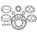 17-44707-00 Gasket Kit for CARRIER 05K 4 Cyl. Metal