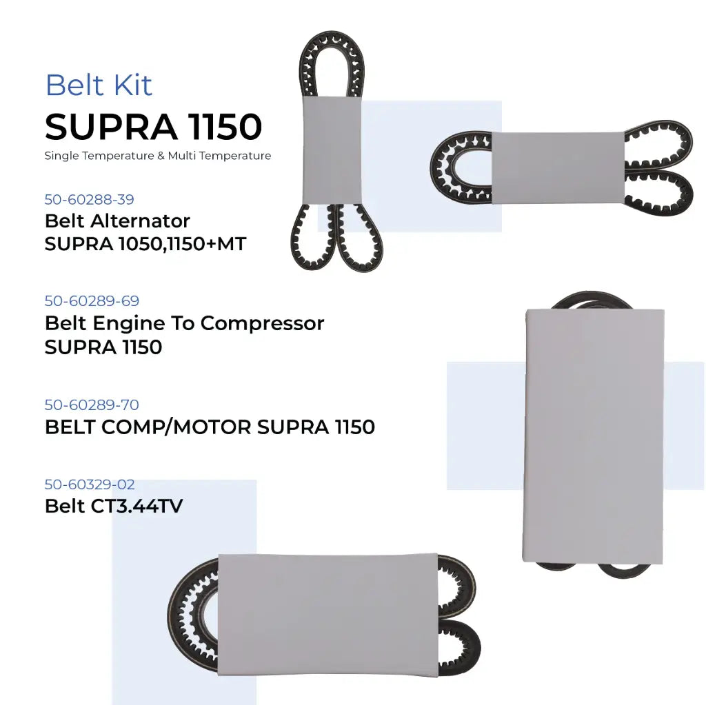 Belt Kit Supra 1150 Single Temperature and Multi Temperature